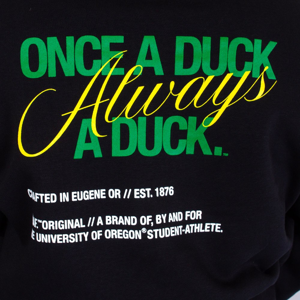 Classic Oregon O, Nike, Black, Pullover, Cotton Blend, Women, Ducks of a Feather, Phoenix, Fleece, 1/4-zip, Sweatshirt, 915231